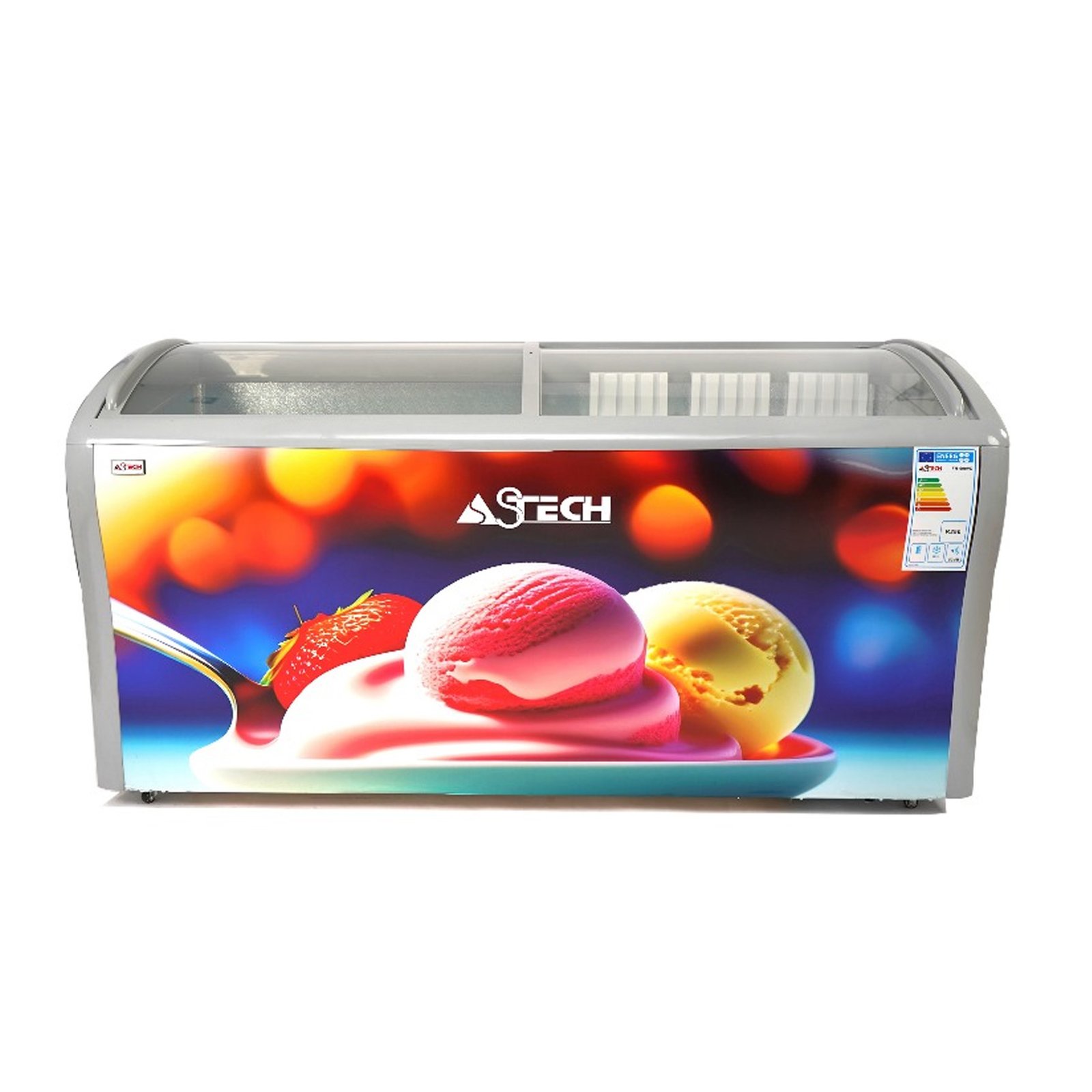 CONGELATEUR ASTECH HORIZONTAL 600LITRES VITRINE FH602SCAA