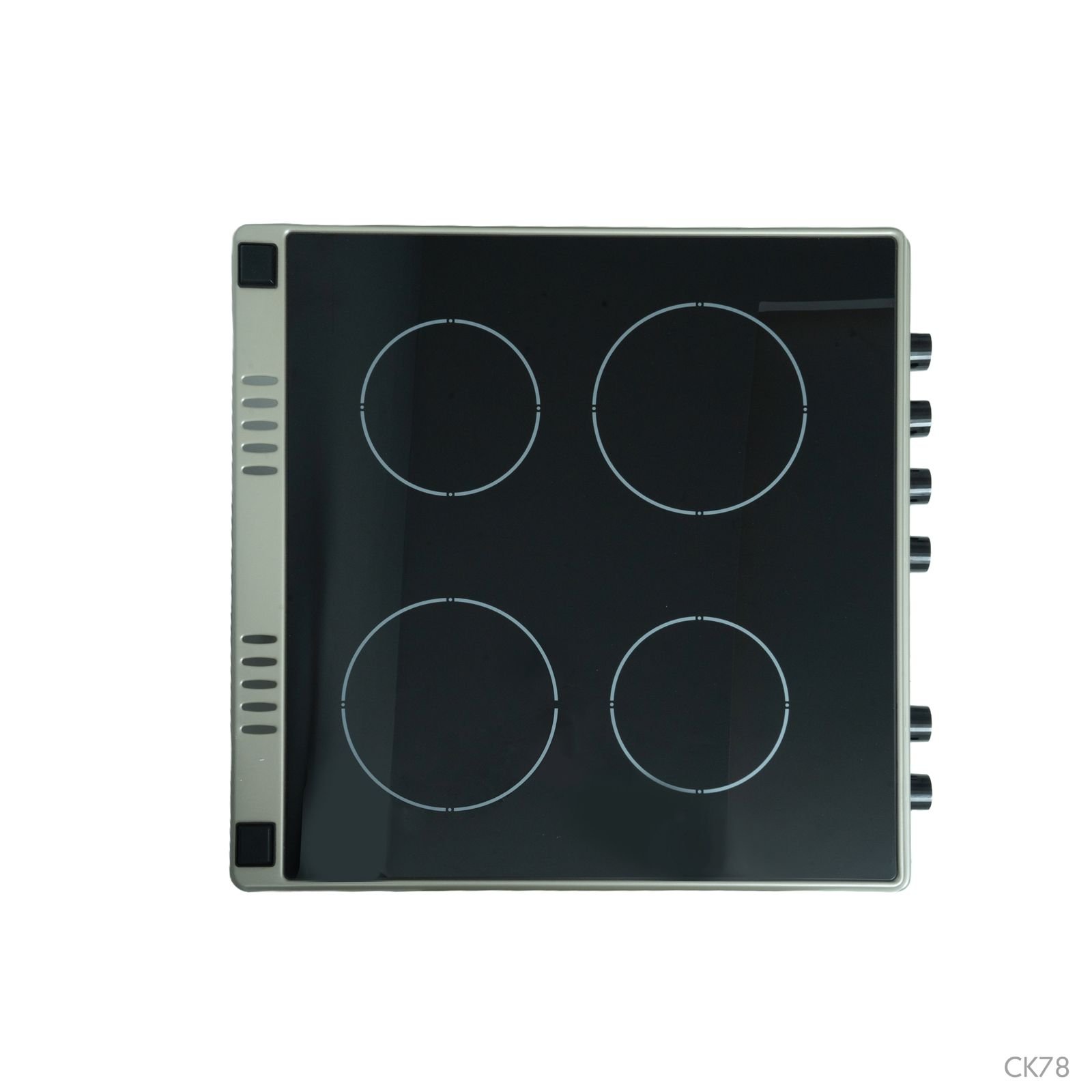 CUISINIERE ASTECH 4FEUX 60X60 ELECTRIQUE AVEC FOUR ELCTRIQUE INOX CK78PLFOEL