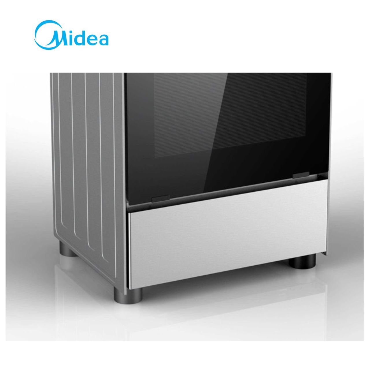 CUISINIERE MIDEA 4FEUX 60X60 INOX 24BMG4G057/059