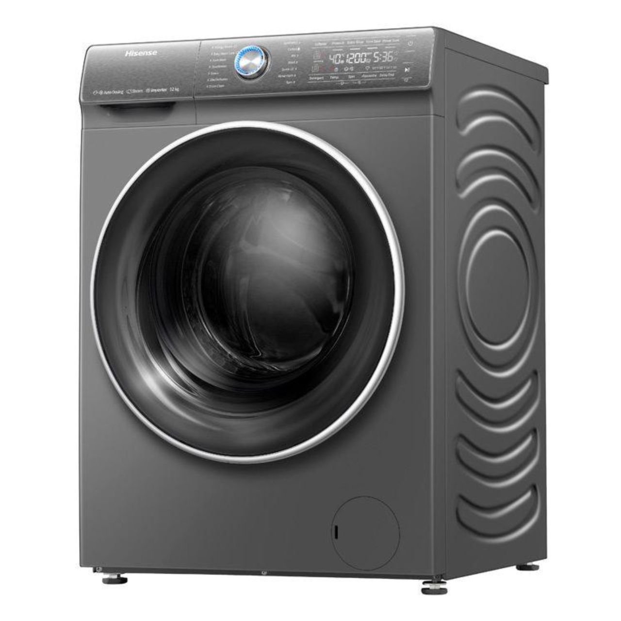 MACHINE A LAVER HISENSE 12KG/8KG SECHAGE FRONT LOAD GRIS WD5S1245BB