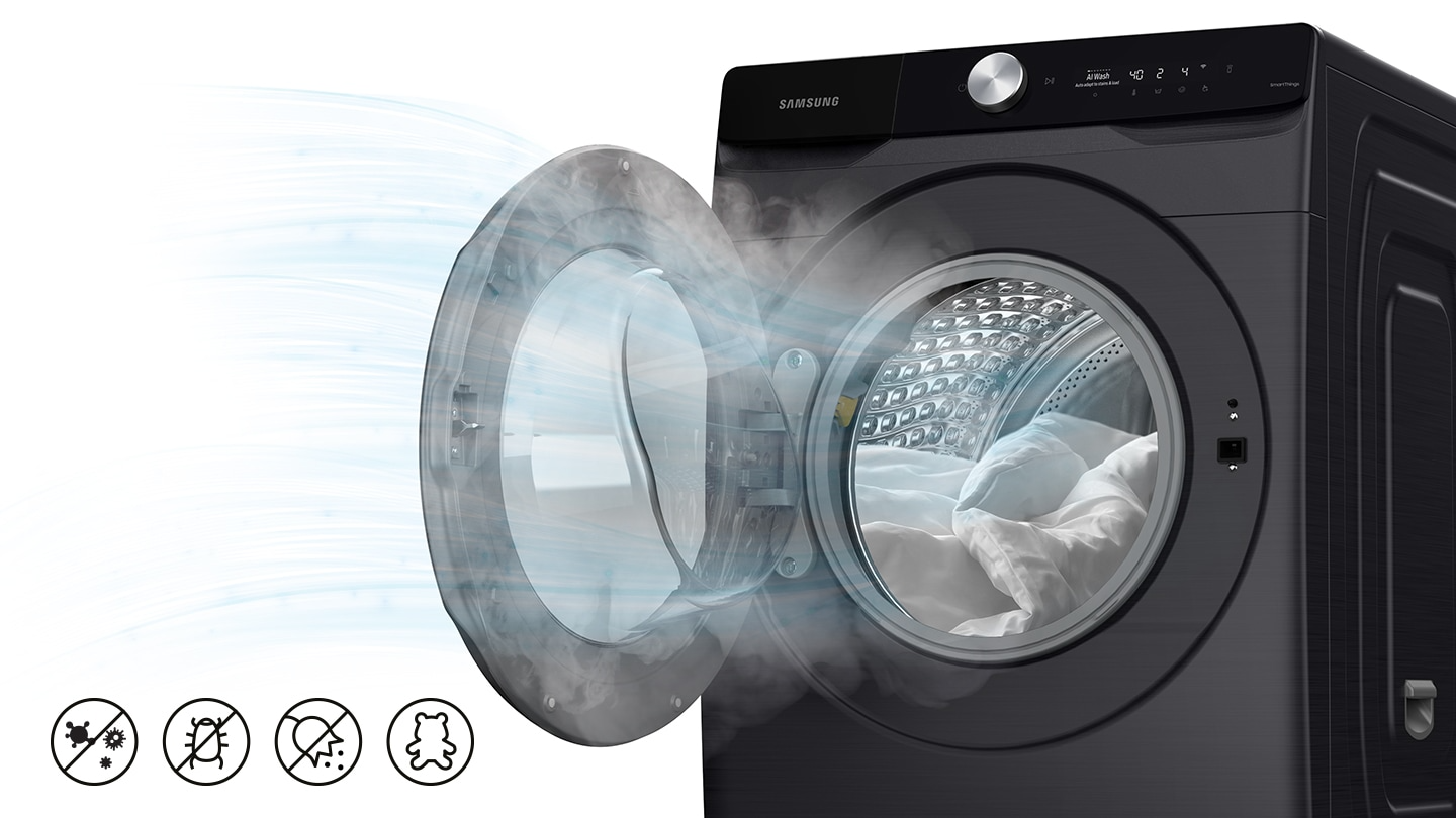 MACHINE A LAVER SAMSUNG 17KG/10KG SECHAGE FRONT LOAD GRIS WD17T6300GP/SP