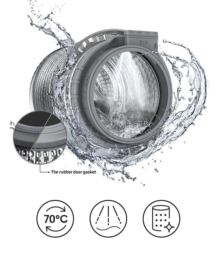MACHINE A LAVER SAMSUNG 17KG/10KG SECHAGE FRONT LOAD GRIS WD17T6300GP/SP